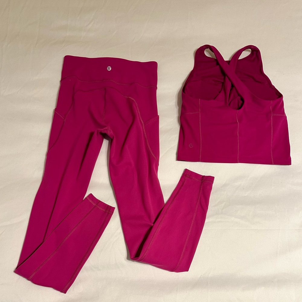 Berry pink Lululemon Set
